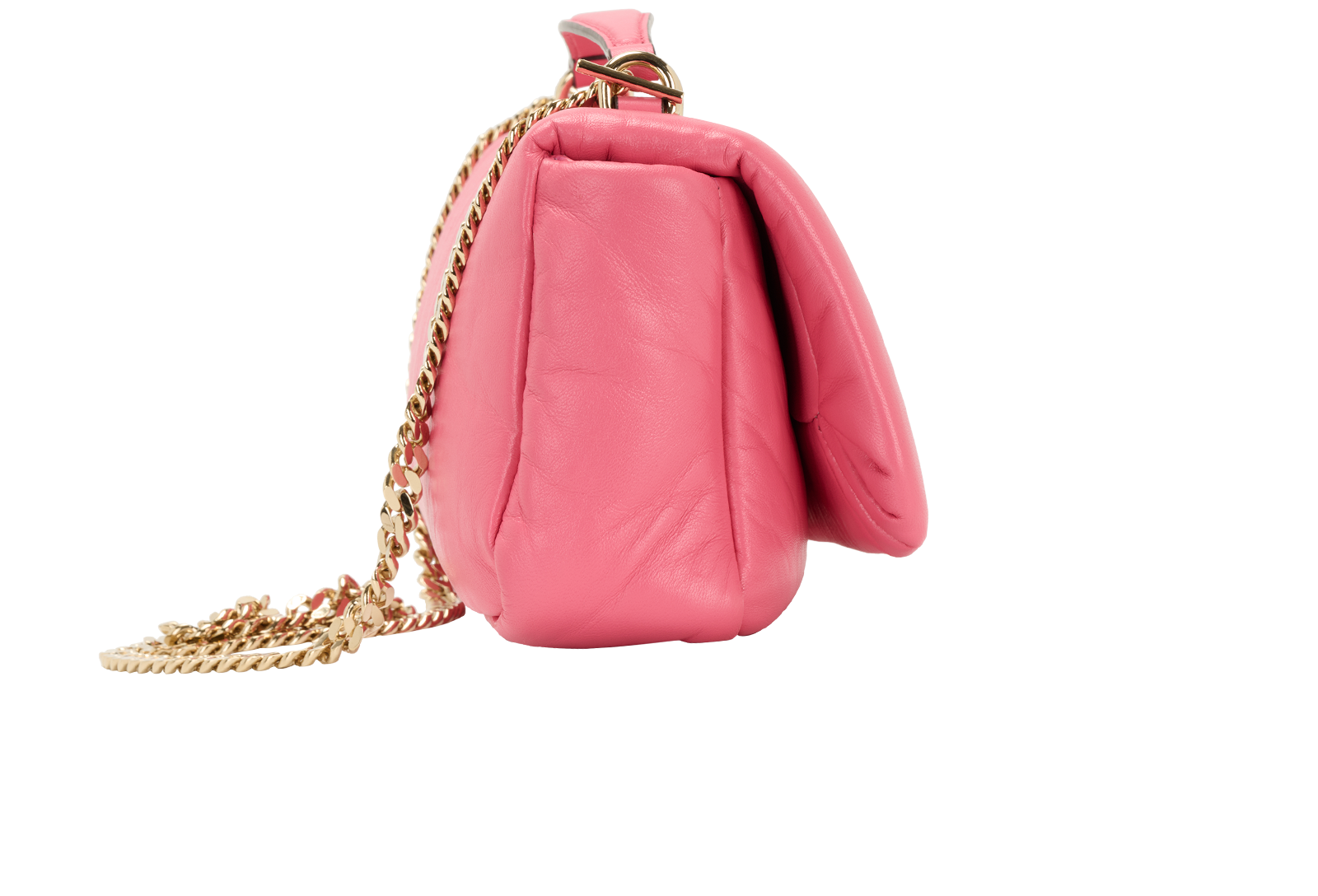 GG Milano Small, &pound;695, Handbags, Pink, Leather, Side view